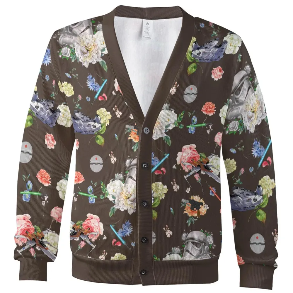Stormtrooper Flower Vintage Pattern Cardigan - 2
