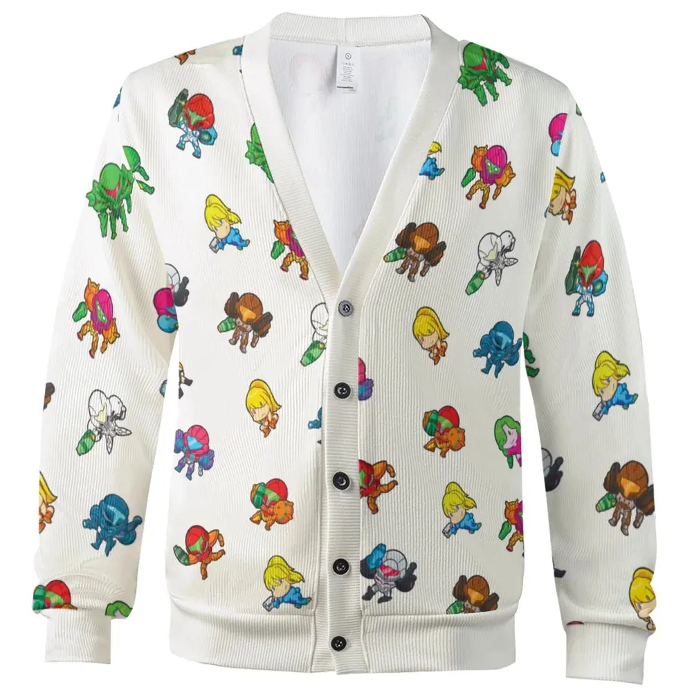 The Many Suits Of Samus Metroid Pattern Cardigan - 2