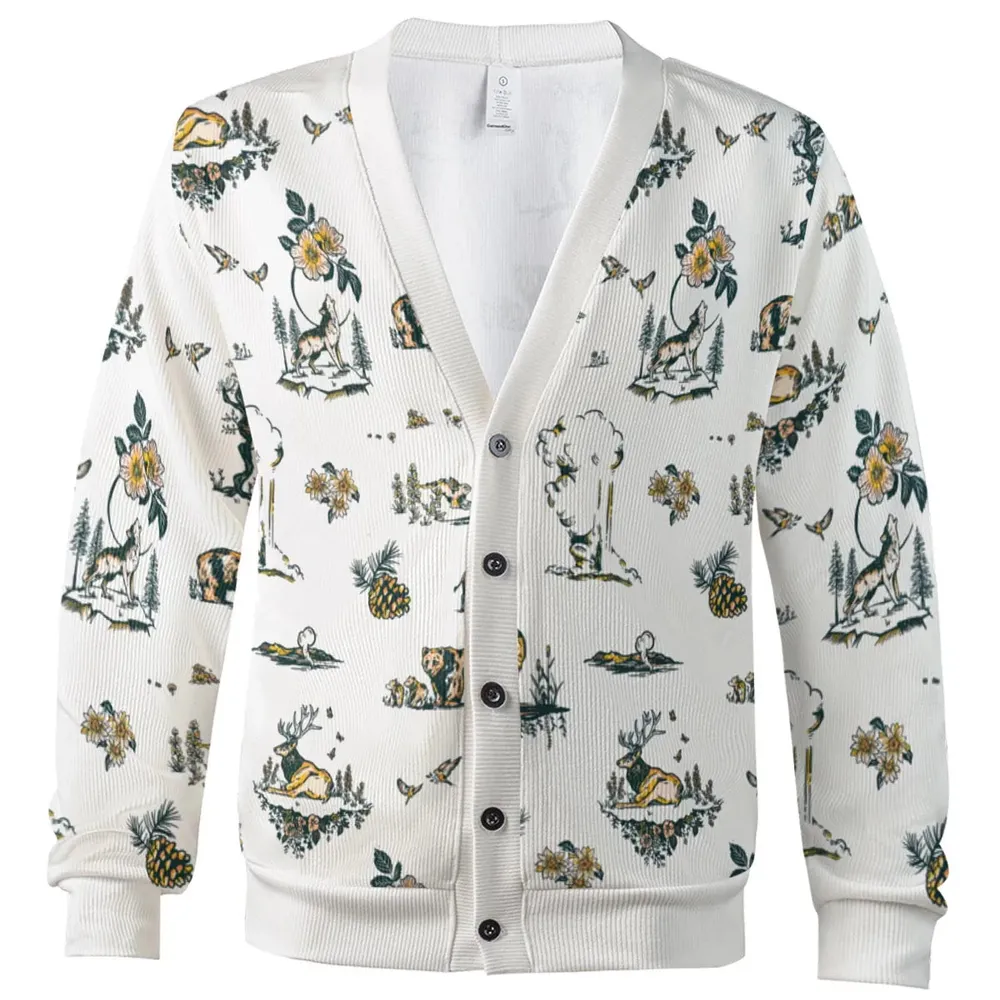 Yellowstone National Park Pattern Cardigan - 2