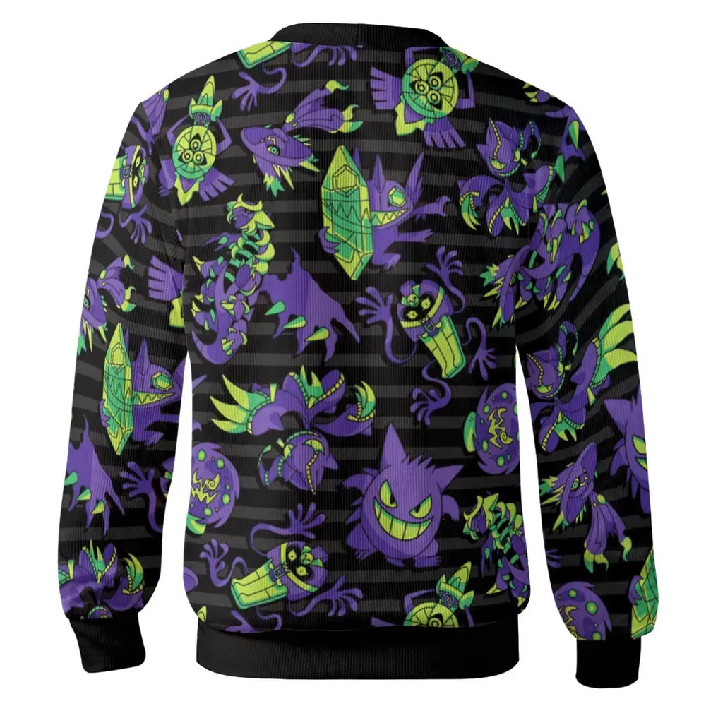 Ghost Type Pokemon Pattern Cardigan - 3