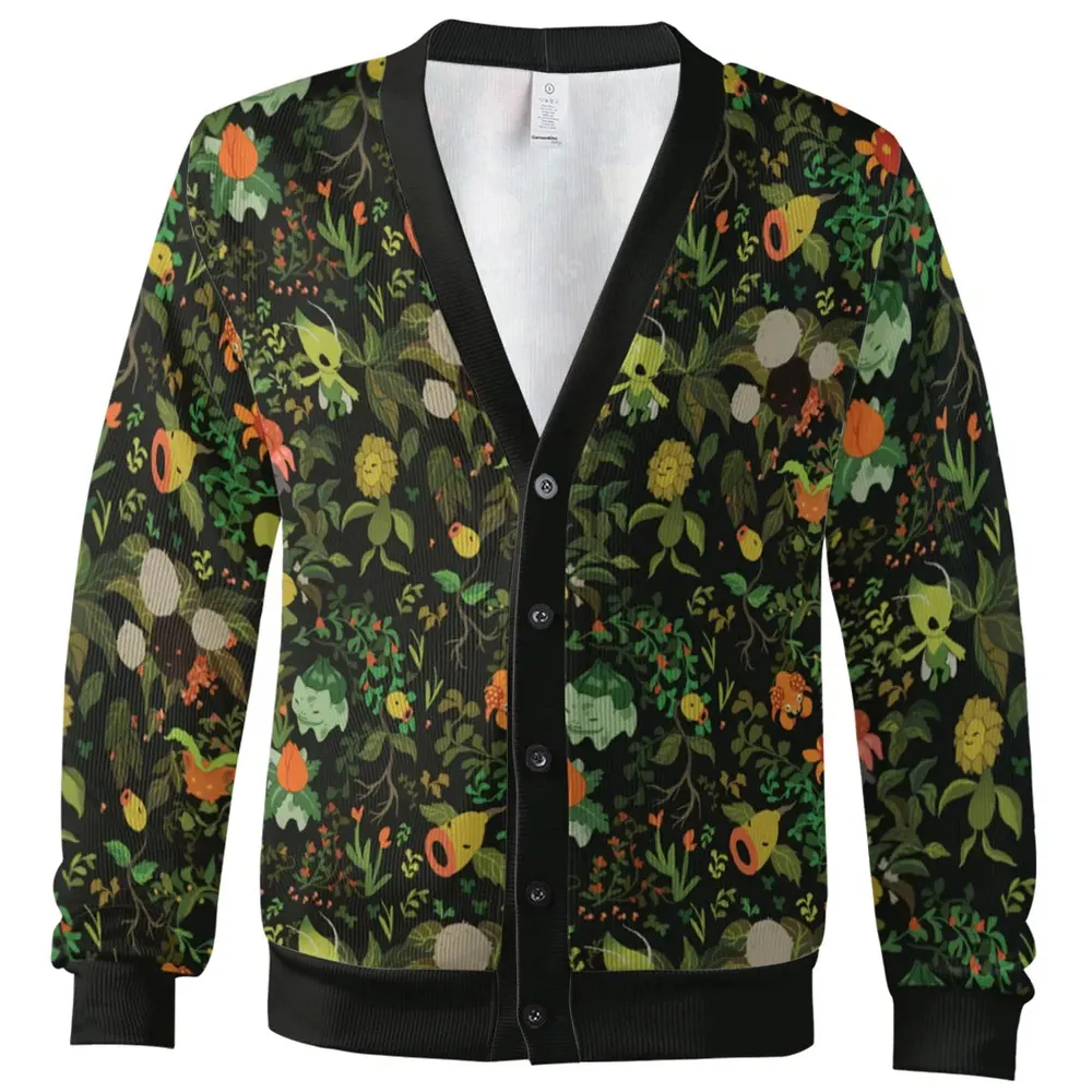 Grass Pokemon Patterns Cardigan - 2
