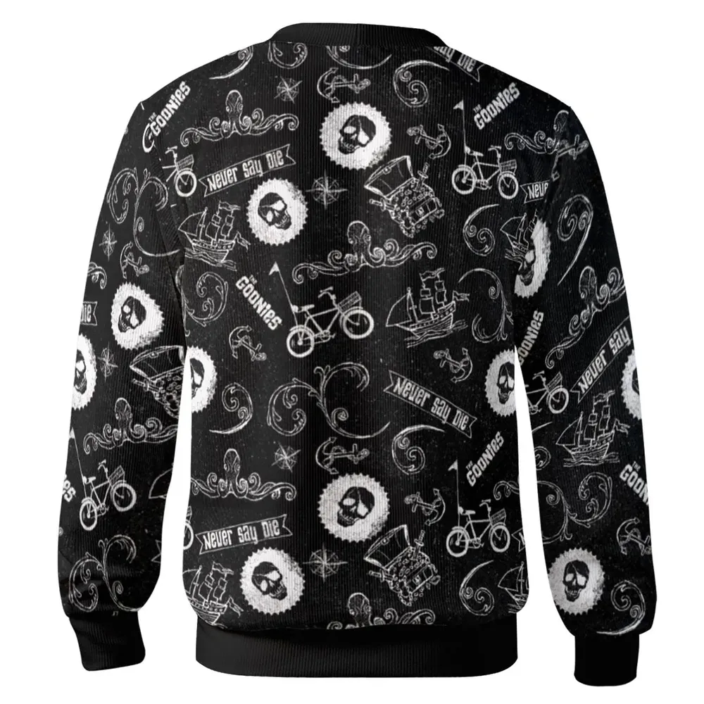 Never Say Die The Goonies Pattern Cardigan - 3