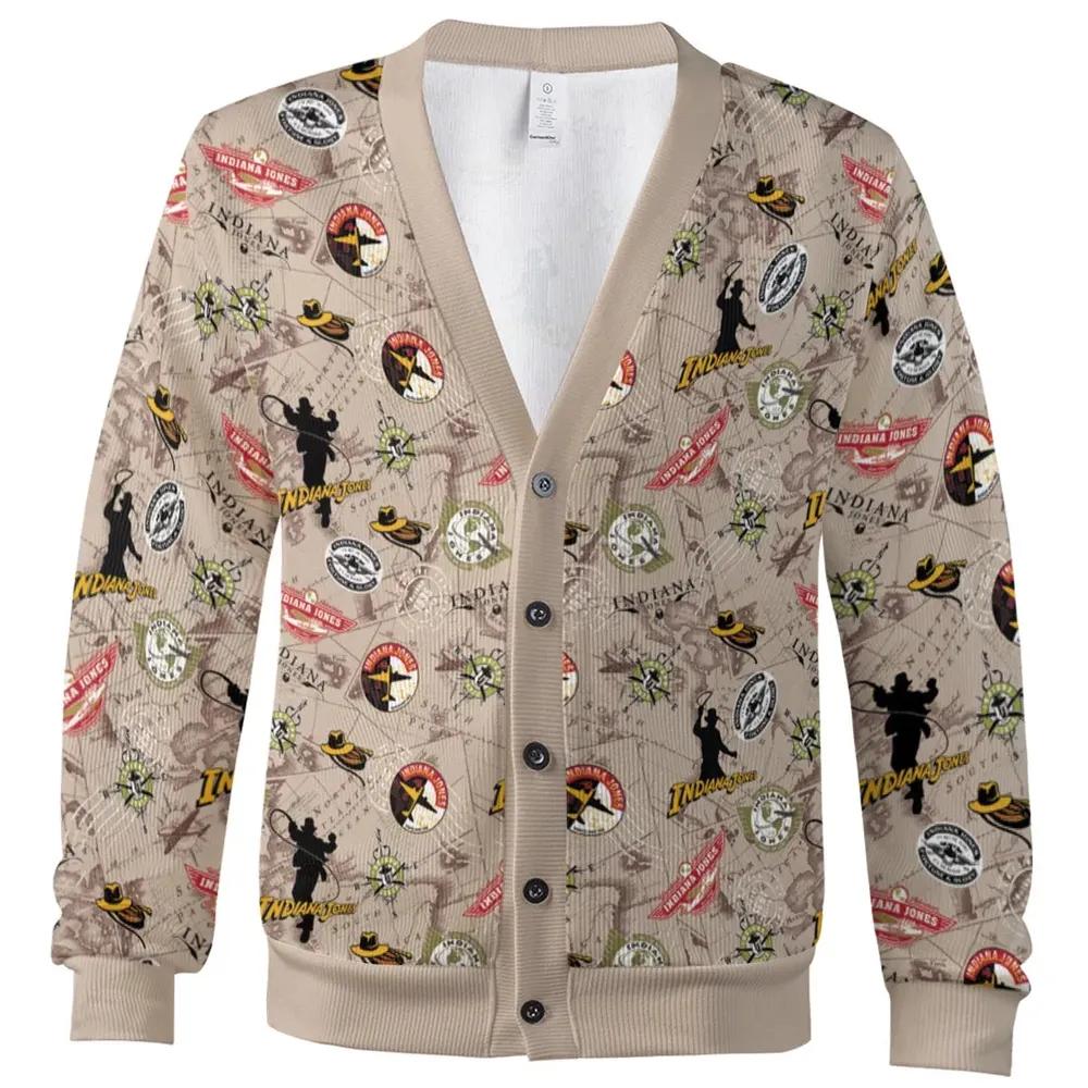 Indiana Jones Patterns Cardigan - 2