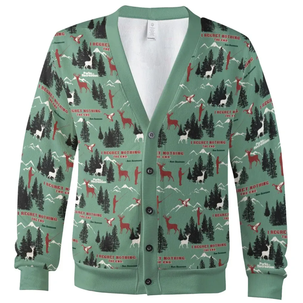I Regret Nothing Park And Recreation Cardigan - 2