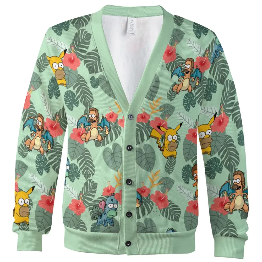Simpsonmon The Simpsons Pokemon Mashup Cardigan - 2