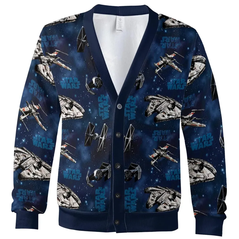 Star Wars Ships Pattern Cardigan - 2