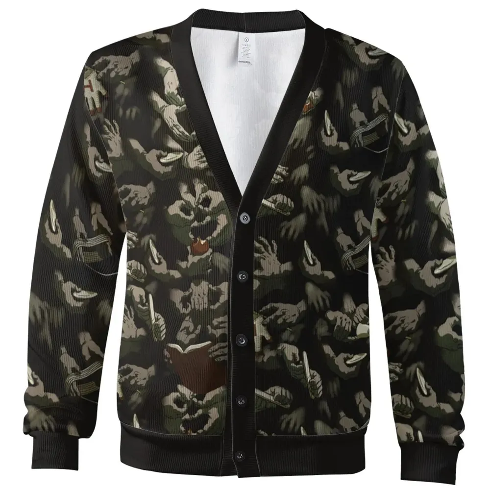 Funny Helping Hands Labyrinth Cardigan - 2