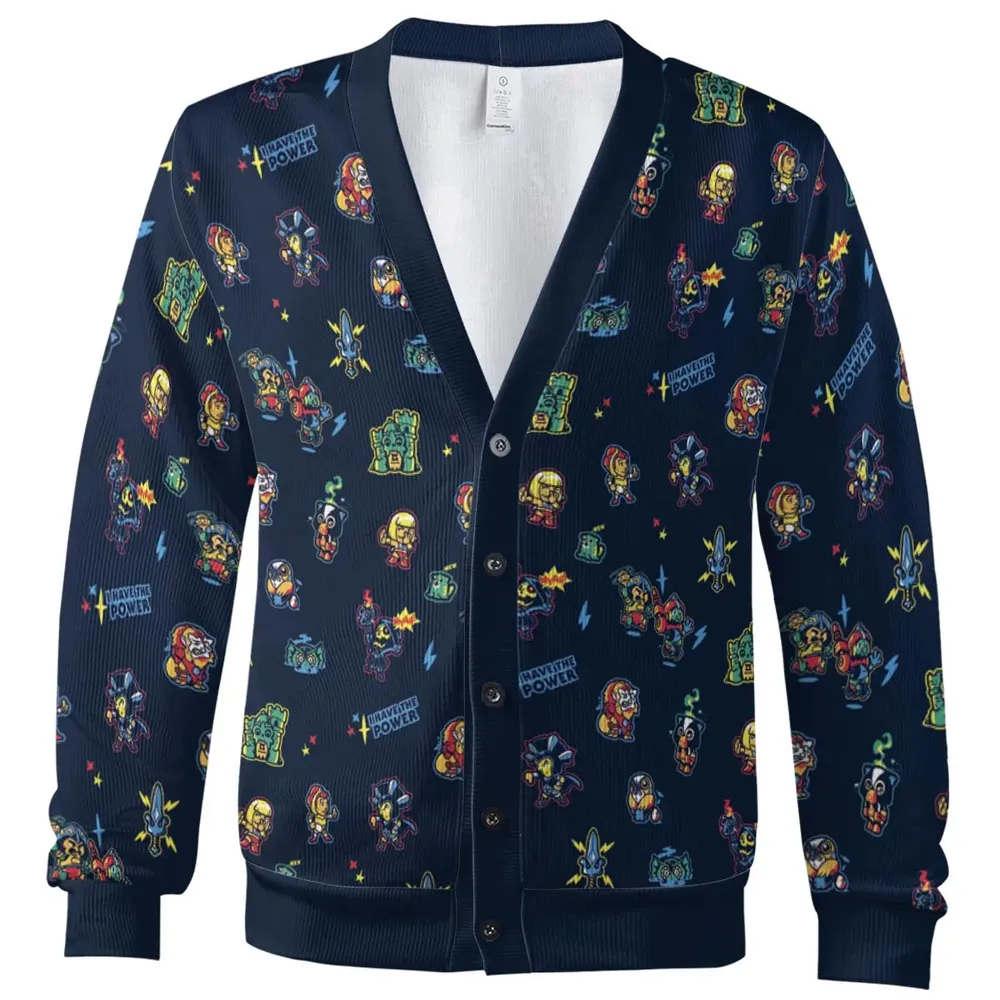 Masters Of The Universe Funny Pattern Cardigan - 2