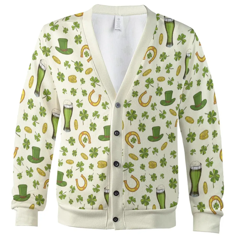 St.Patrick’s Day Pattern Cardigan - 2