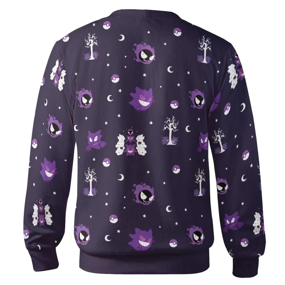 Gengar Pokemon Pattern Cardigan - 3