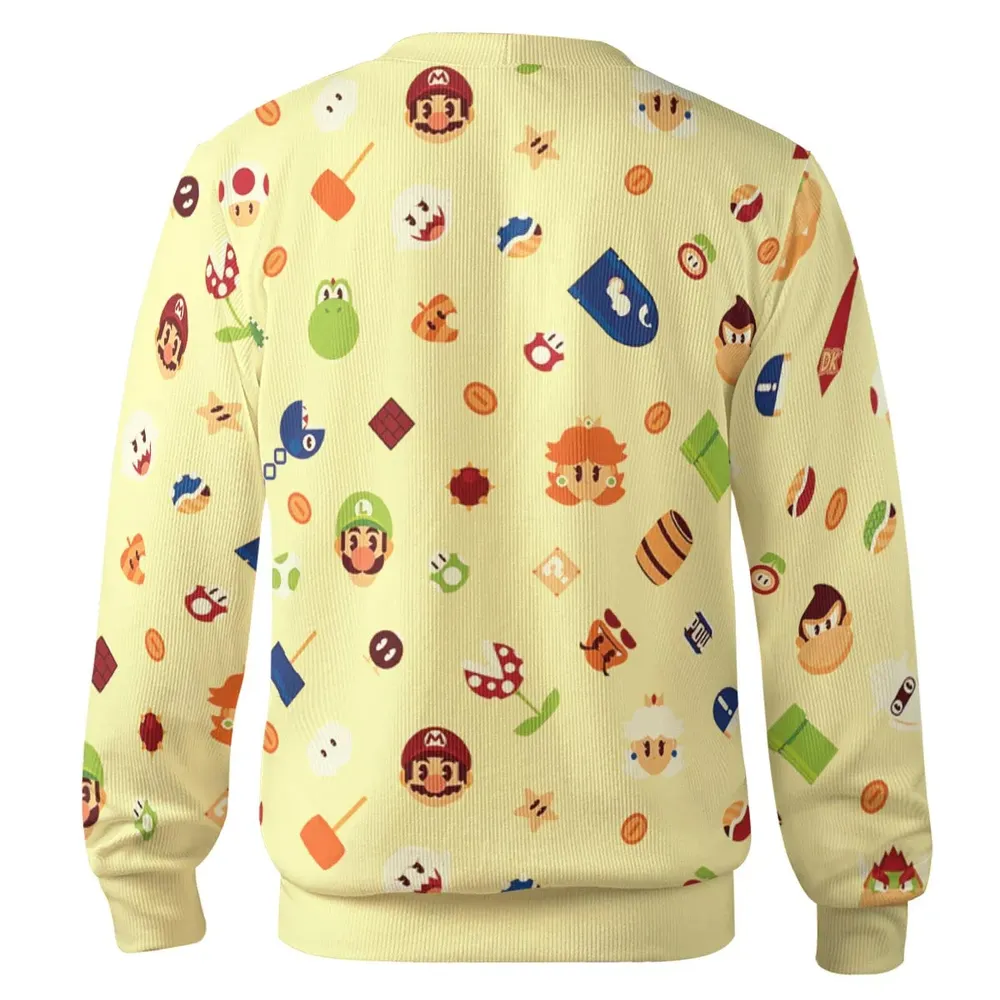 Mario and Friends Pattern Cardigan - 3