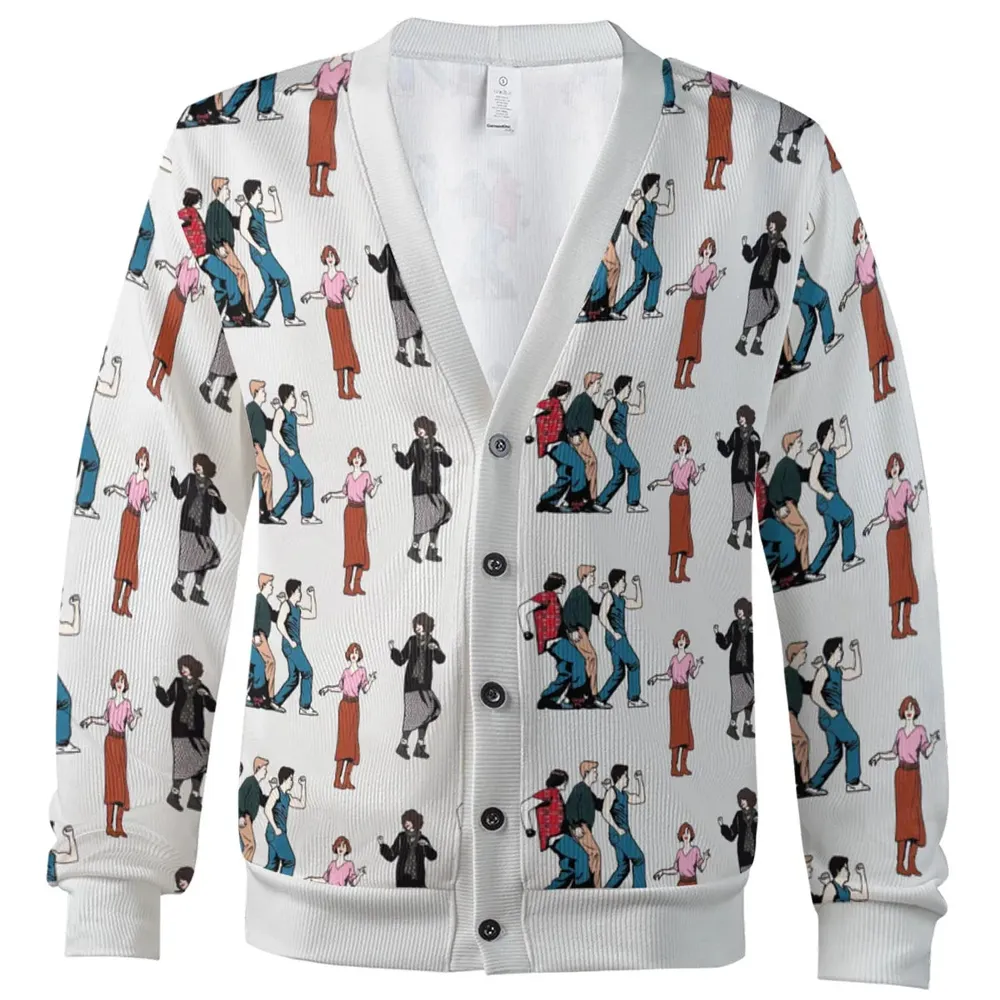 The Breakfast Club Characters Pattern Cardigan - 2