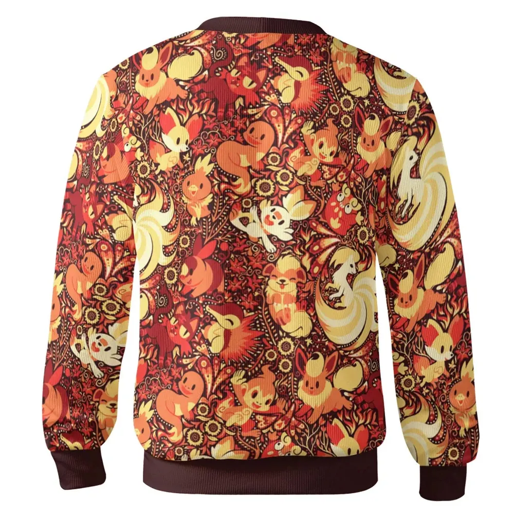 Pokemon Fire Pattern Cardigan - 3