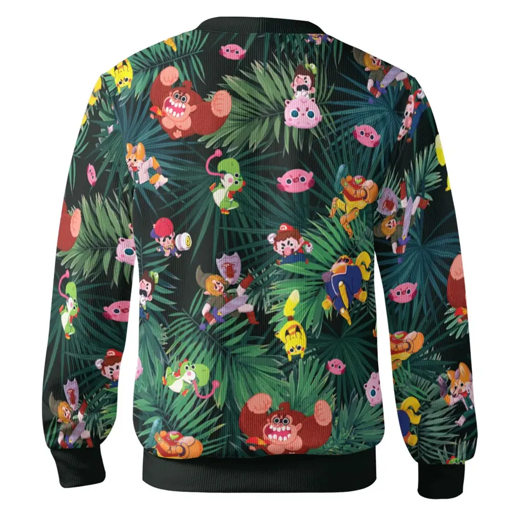 Video Game Characters Pattern Cardigan - 3