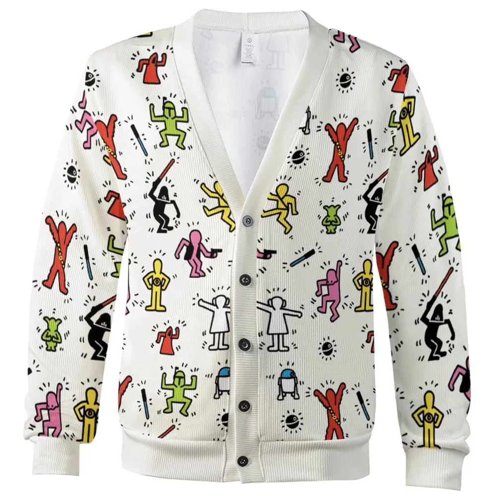 Pop Wars Star Wars Pop Art Pattern Cardigan - 2