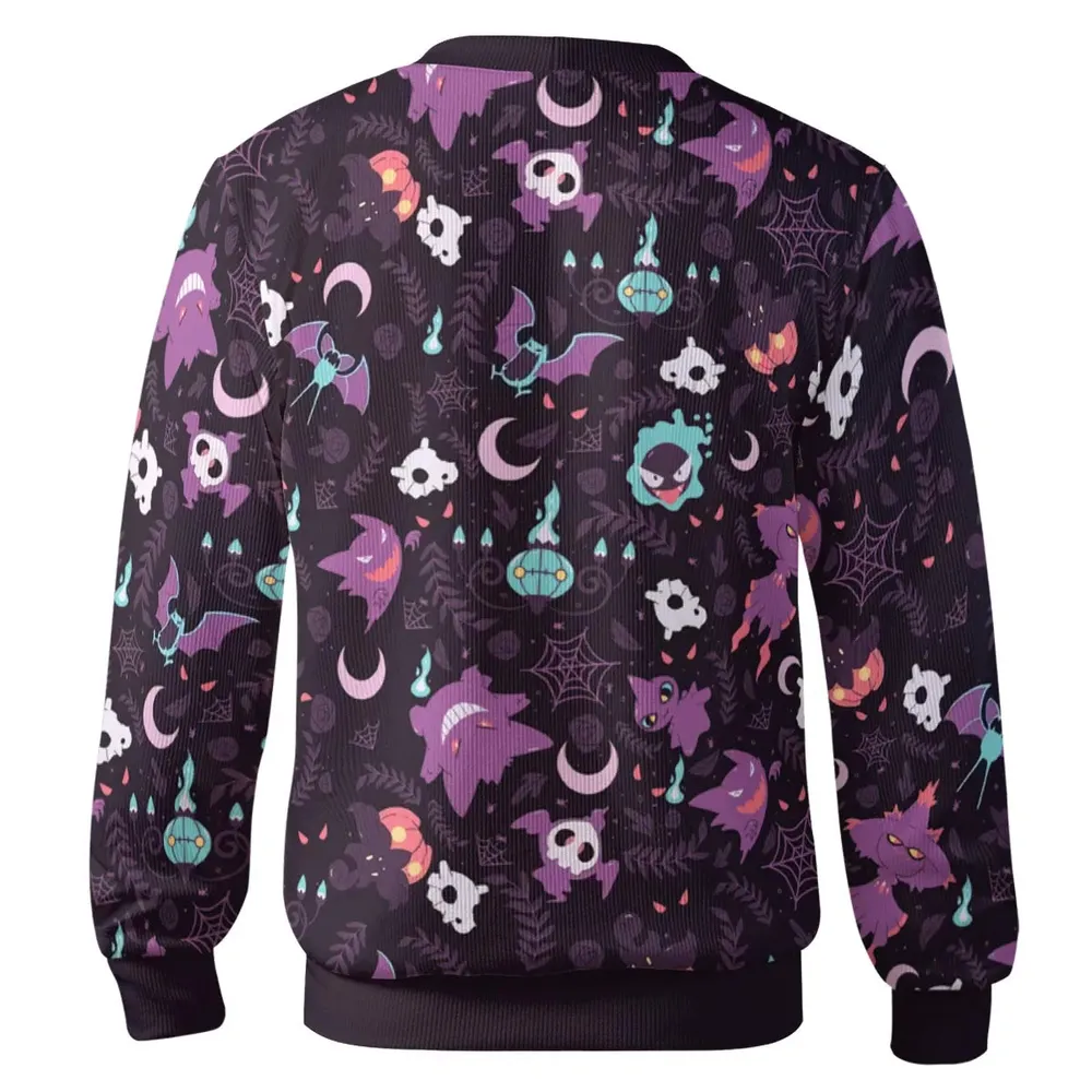 Lavender Town Pokemon Pattern Cardigan - 3