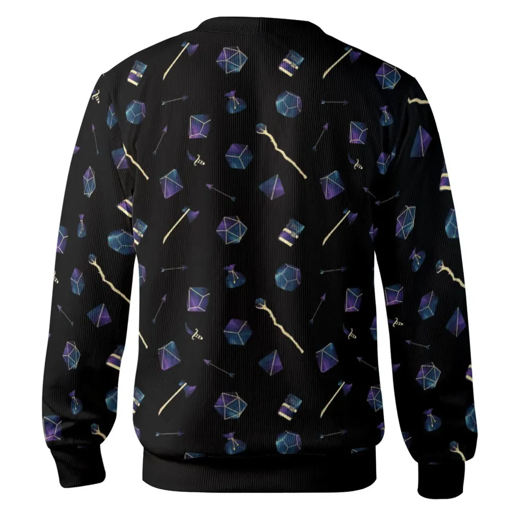 Galaxy In Dice DnD Pattern Cardigan - 3