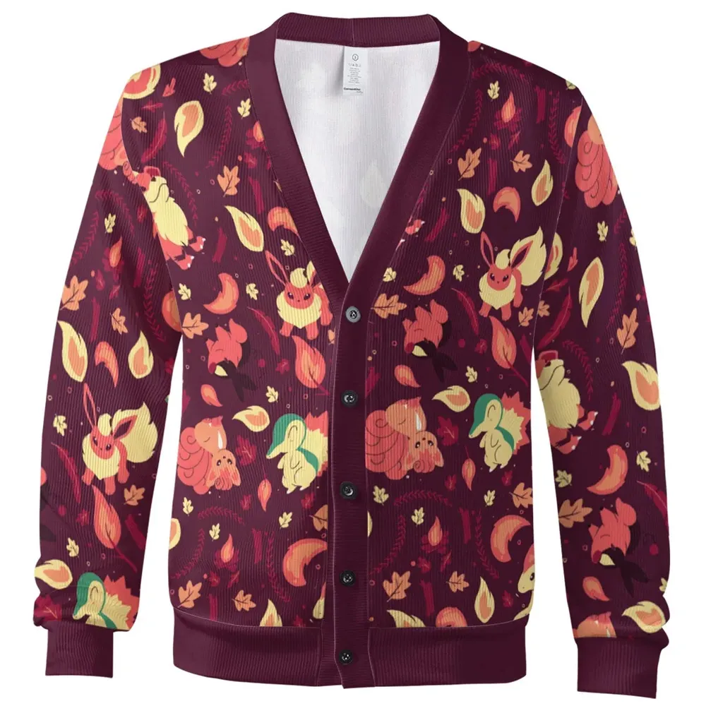 Fire Pokemon Pattern Cardigan - 2