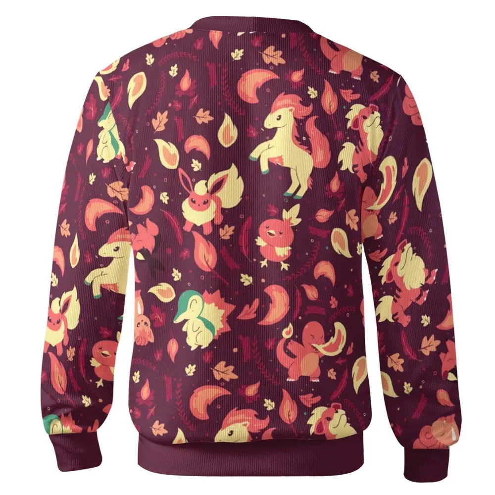 Fire Pokemon Pattern Cardigan - 3