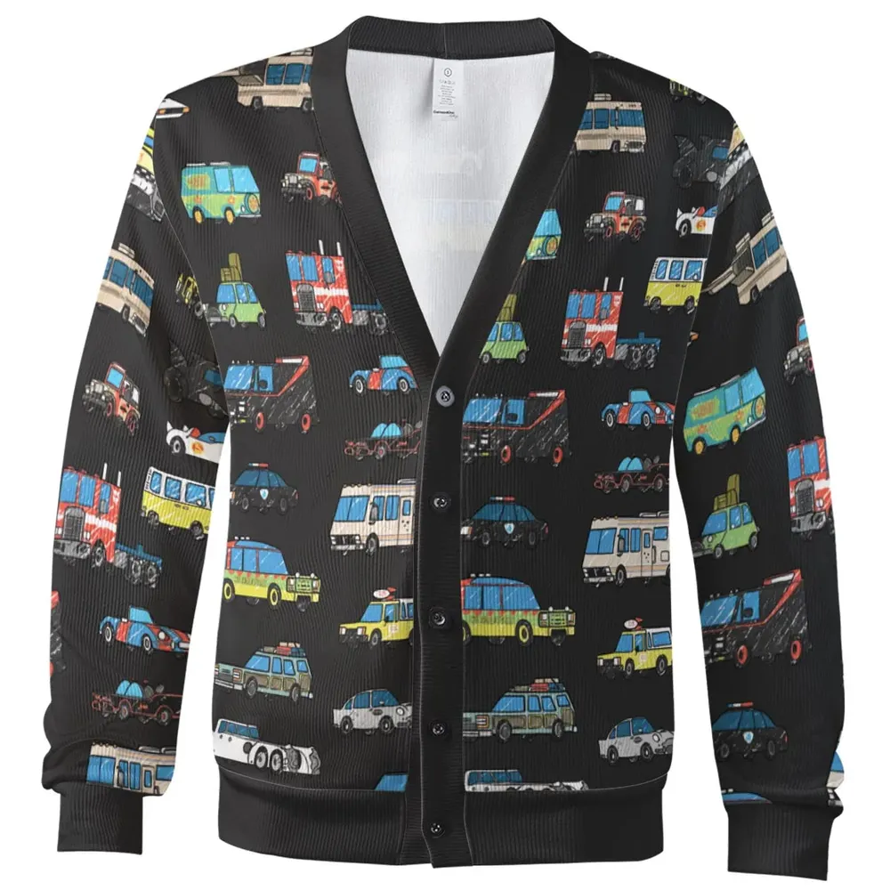 Movie Cars Pattern Cardigan - 2
