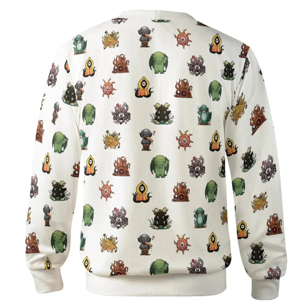 Lovecraft Demons Cute H.P. Lovecraft Monsters Pattern Cardigan - 3