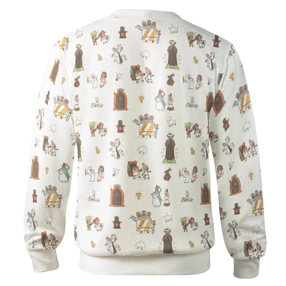 The Holy Grail Pattern Monty Python Button Down Cardigan - 3