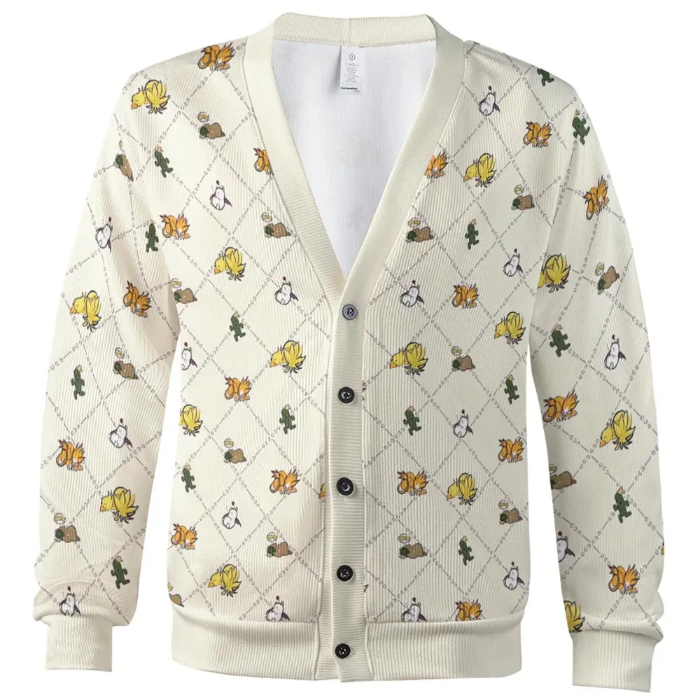 Final Fantasy Sleeping Creatures Pattern Cardigan - 2