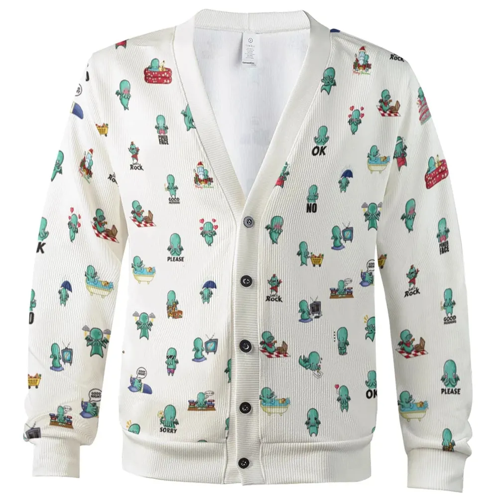 Kawai Cthulhu Pattern Cardigan - 2