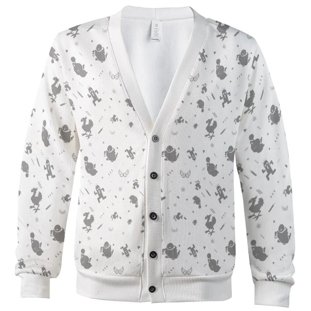 Final Fantasy Creatures Pattern Cardigan - 2