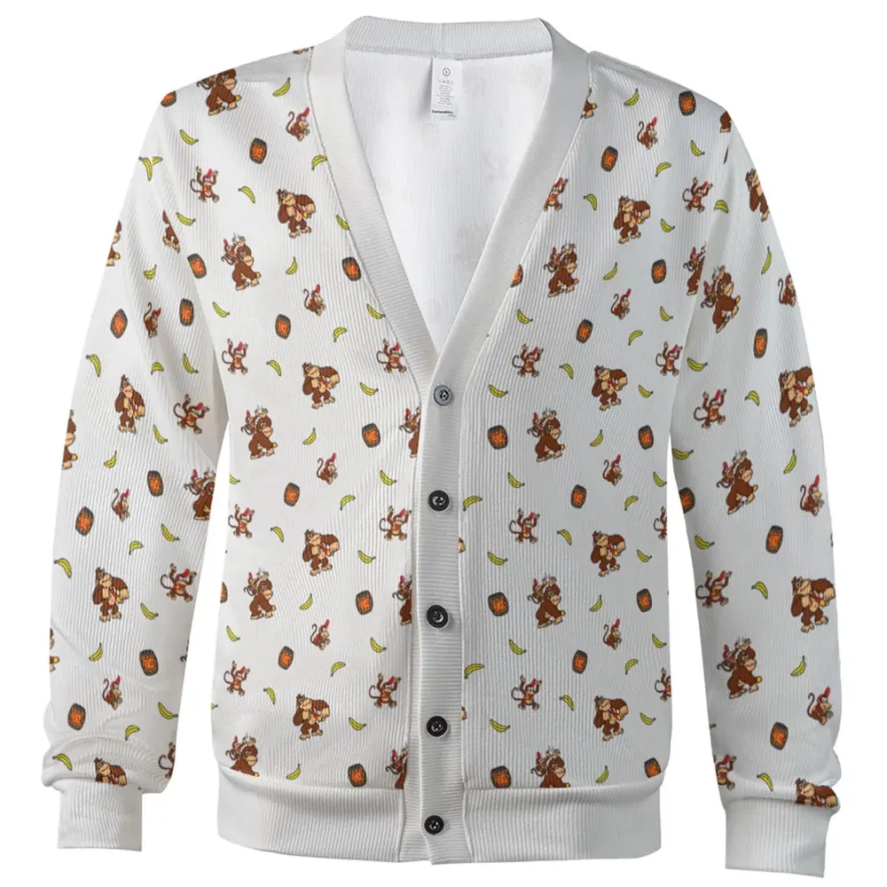 Nintendo Donkey Kong Characters Pattern Cardigan - 2