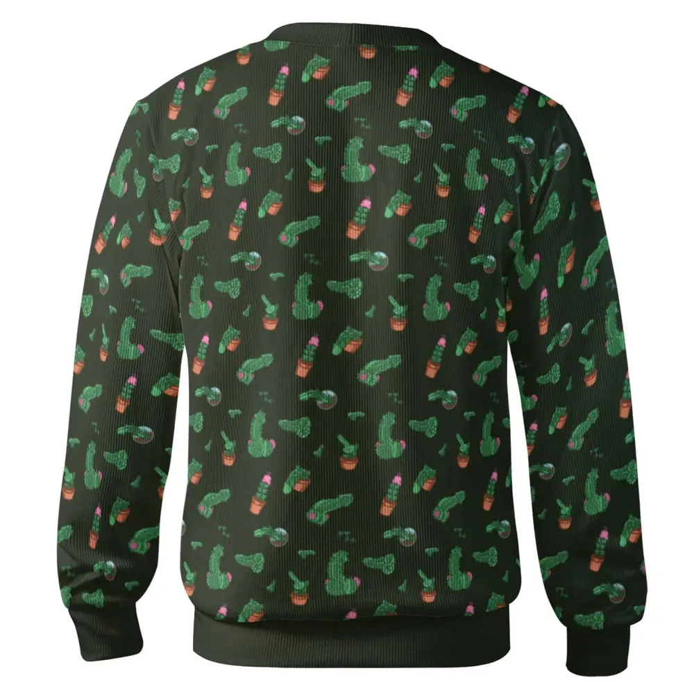 Funny Plants Pattern Cardigan - 3
