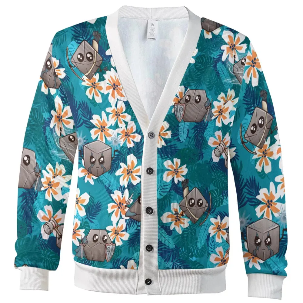 Kawaii Dices DnD Classes Cardigan - 2