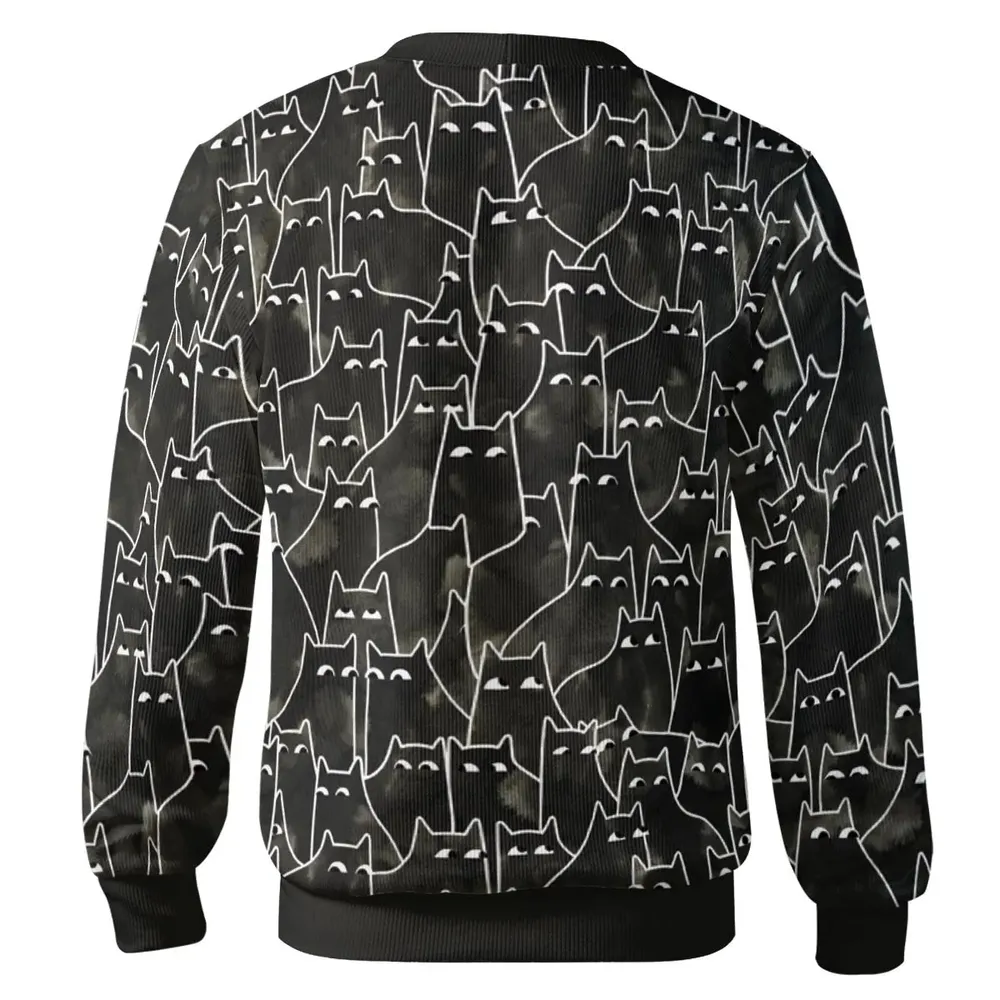 Suspicious Cats Funny Cat Cardigan - 3