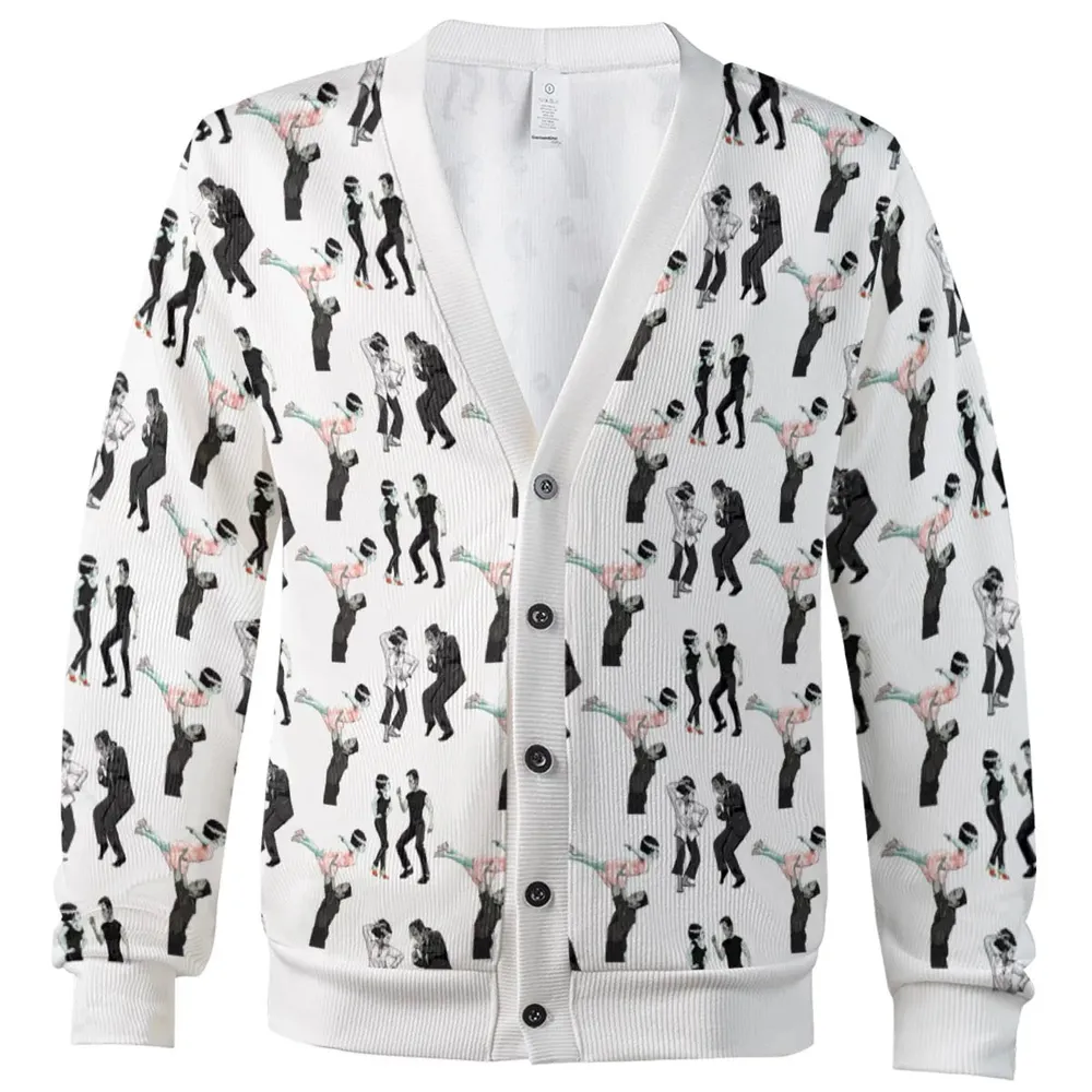 Frankenstein And Bride Dance Movies Dance Scene Mashup Cardigan - 2
