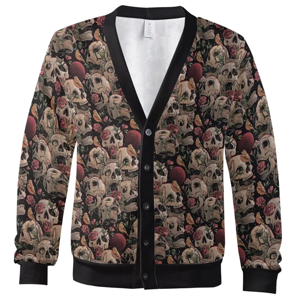 Life Grows Through Death Skull Cardigan - 2