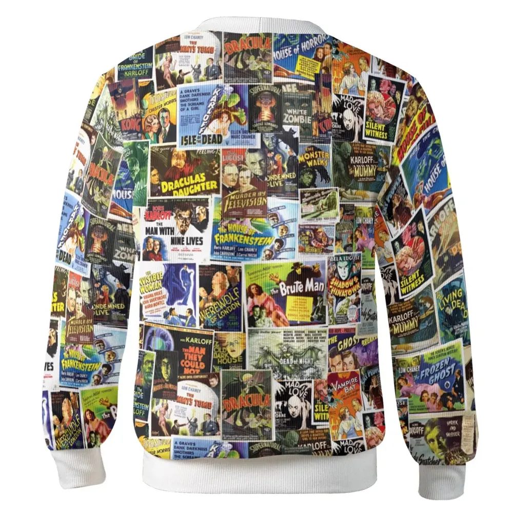 Vintage Horror Movies Cardigan - 3