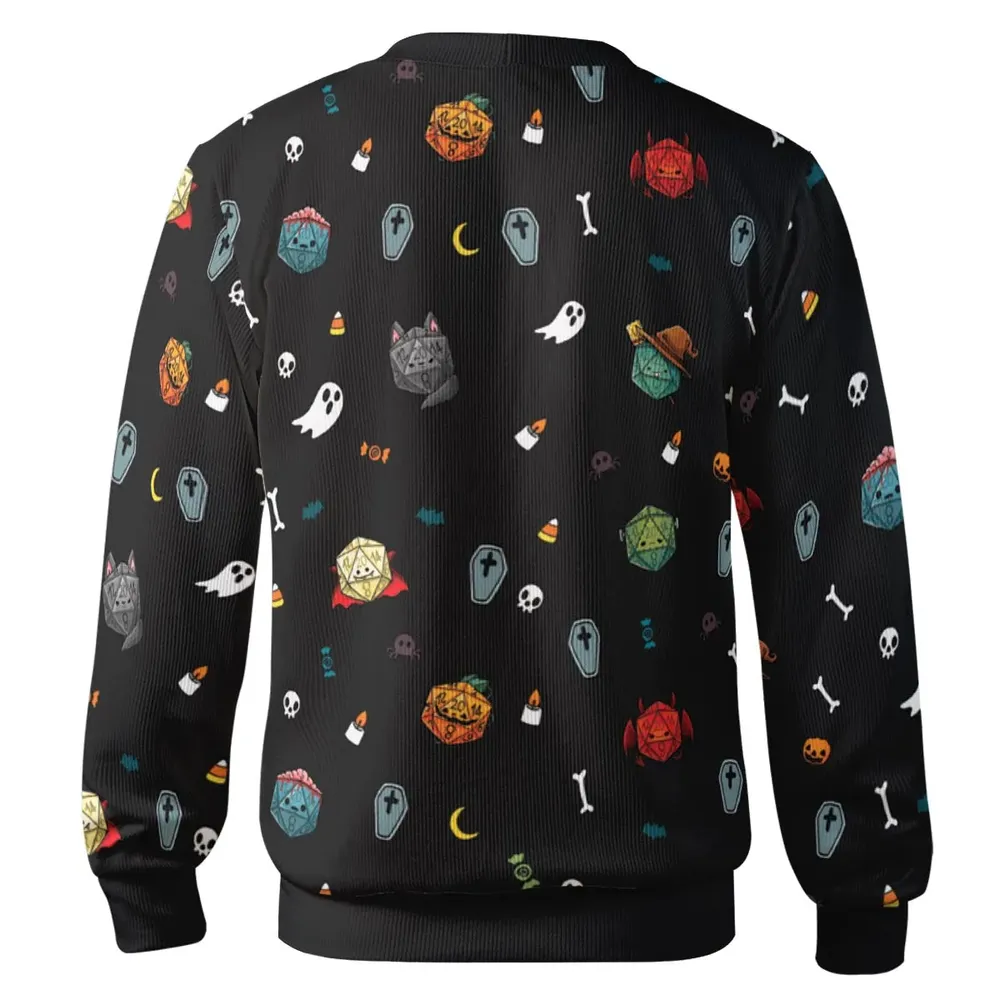 Halloween DND Dices Pattern Cardigan - 3