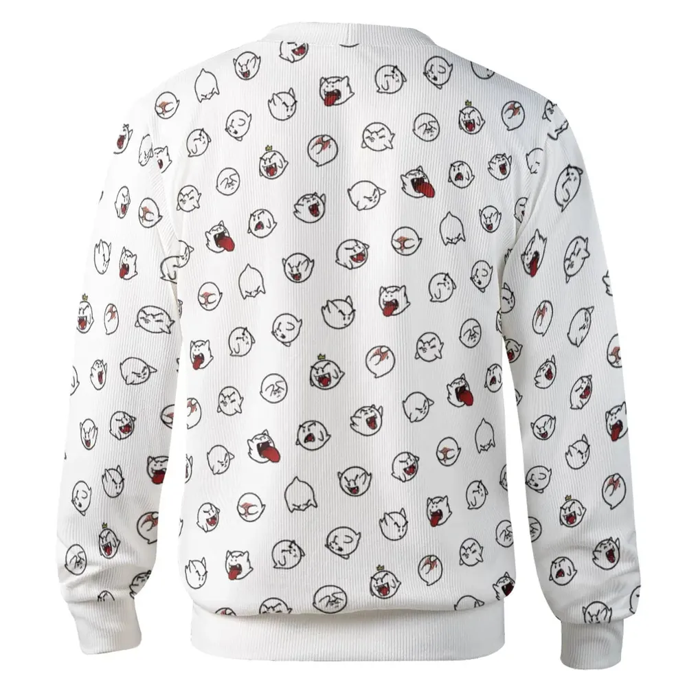 Super Mario Boo Pattern Cardigan - 3