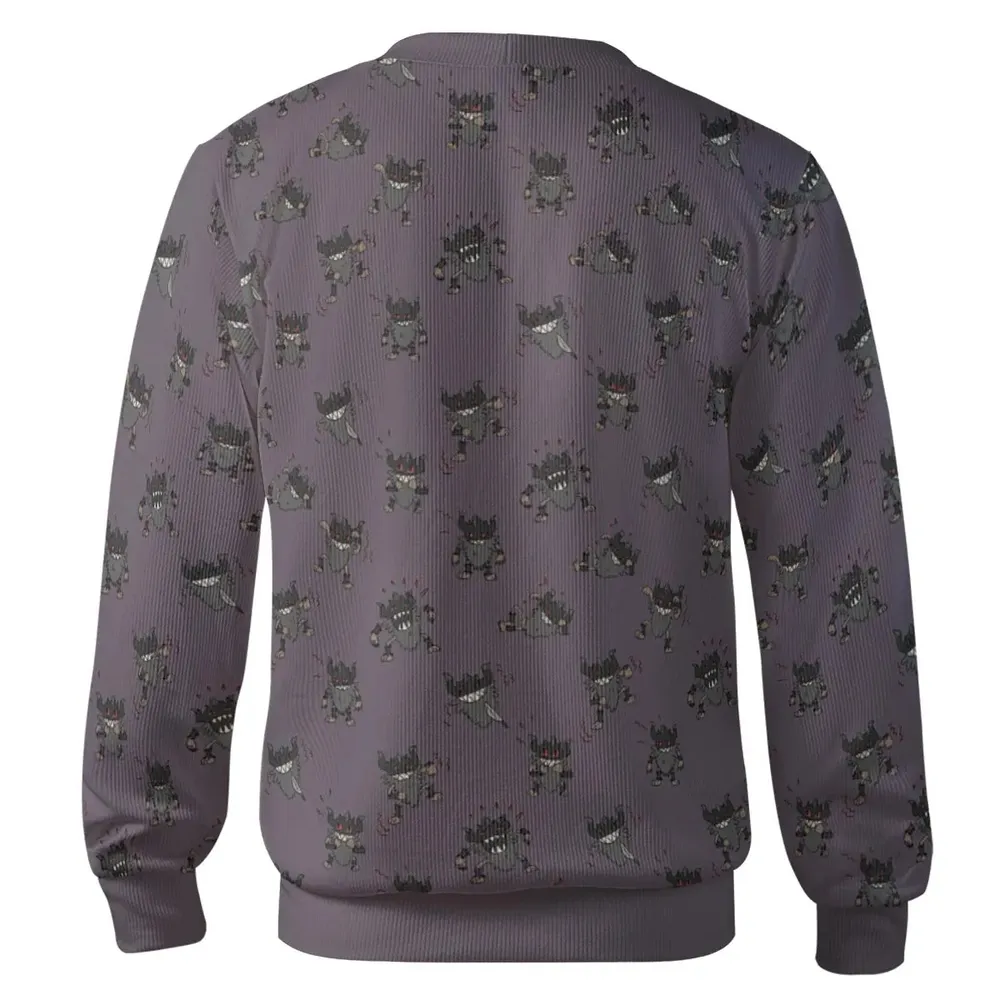Perrrrrserker Pokemon Pattern Cardigan - 3