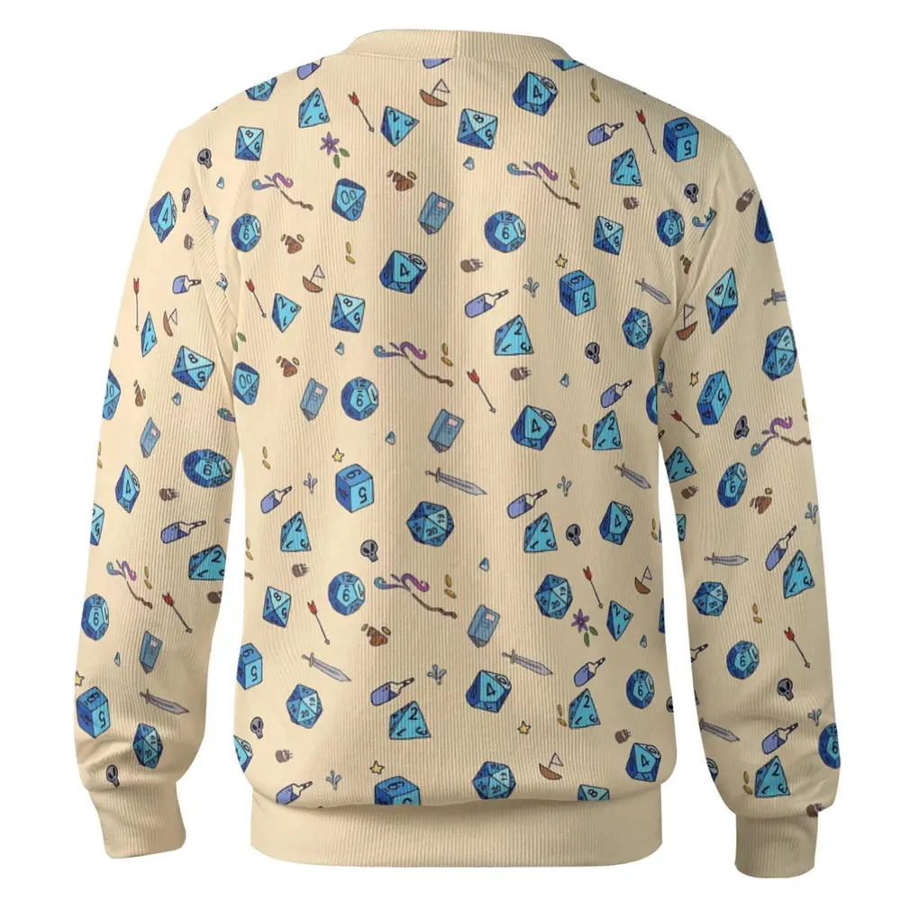 RPG DND Dices Pattern Cardigan - 3