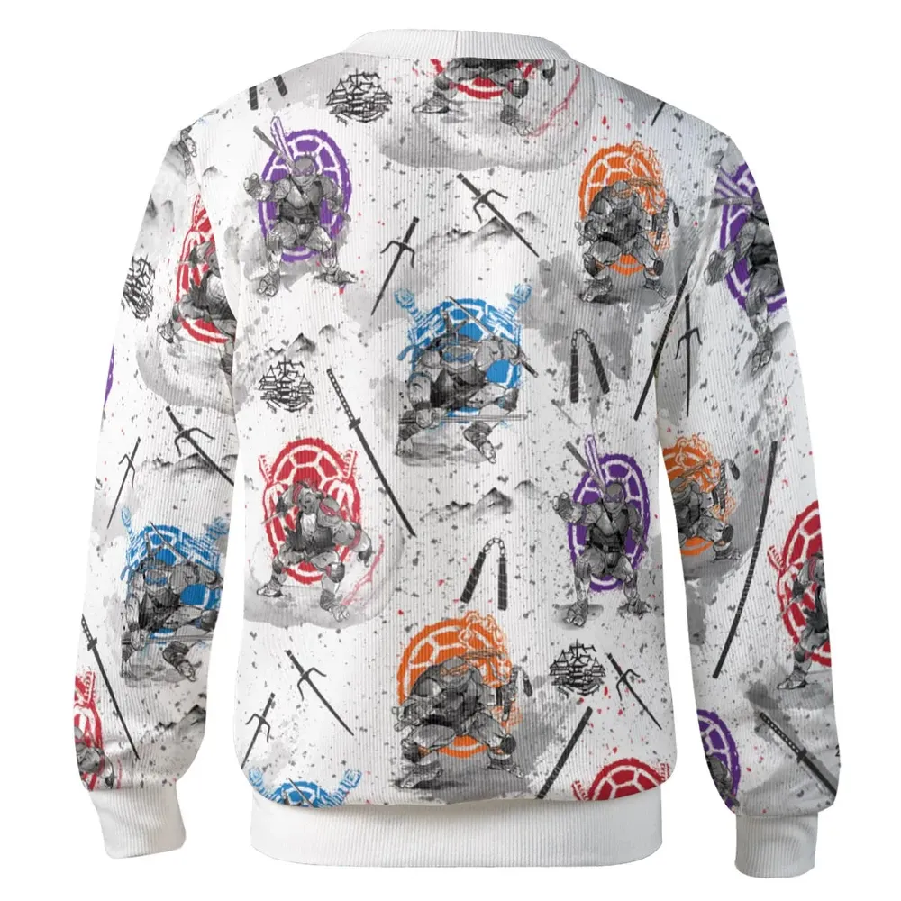 TMNT Characters Sumi-E Pattern Cardigan - 3