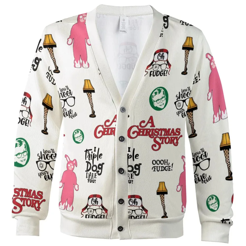 A Christmas Story Pattern Cardigan - 2