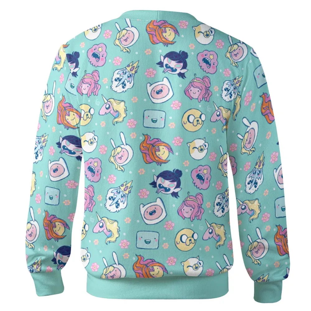 Adventure Time Floral Pattern Cardigan - 3