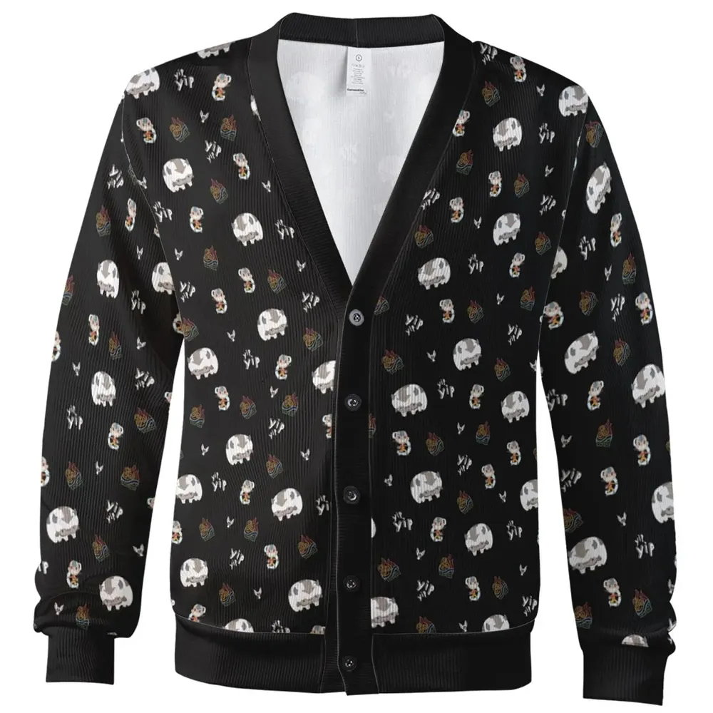 Appa Yip Yip Avatar Pattern Cardigan - 2