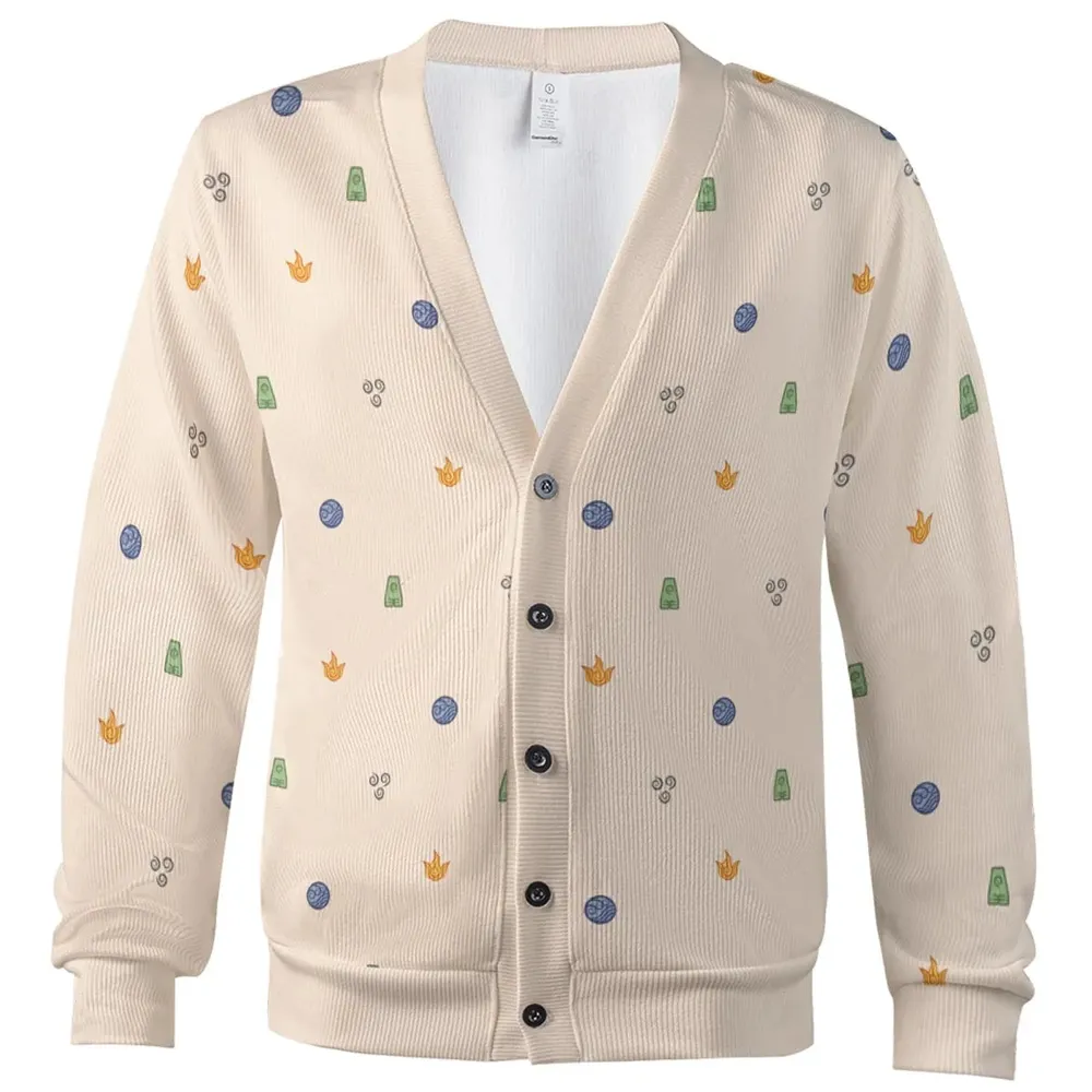 Avatar The Last Airbender Four Elements Pattern Cardigan - 2