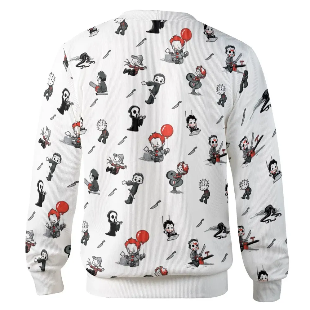 Baby Horror Characters Pattern Cardigan - 3