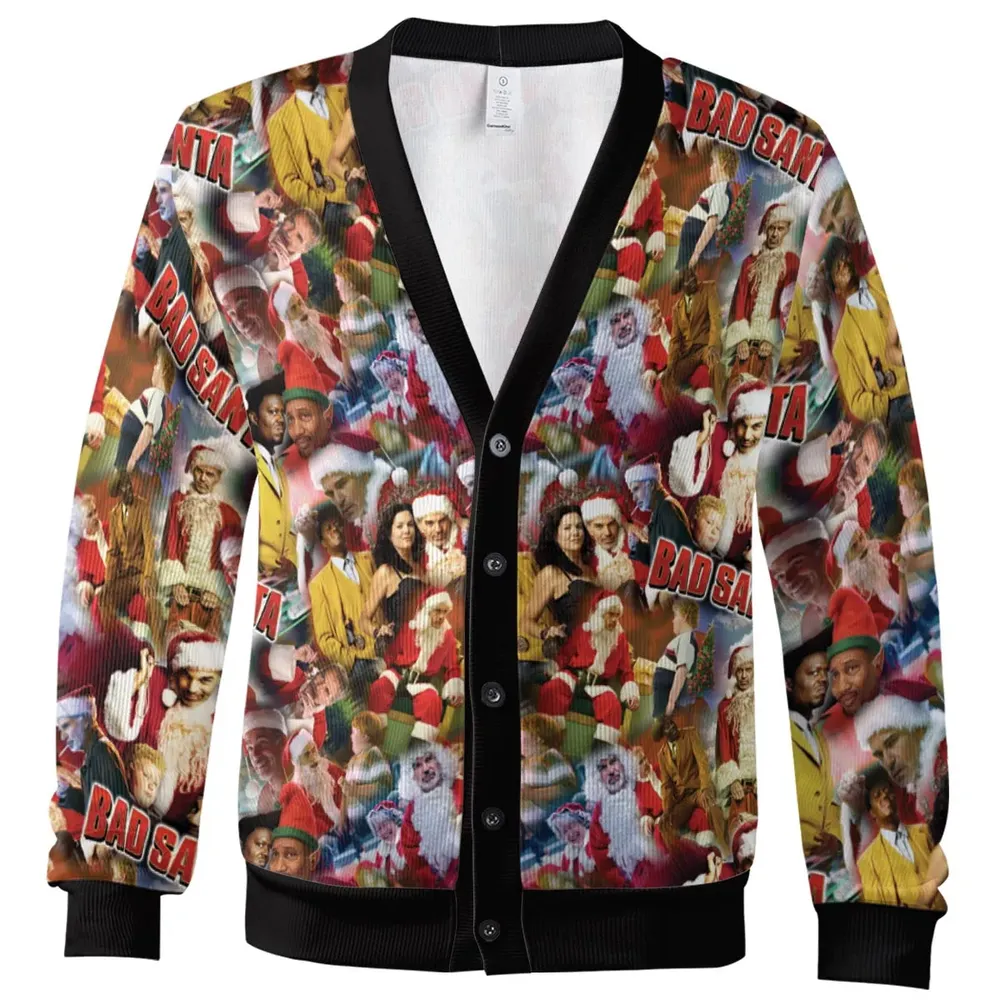 Bad Santa Pattern Cardigan - 2