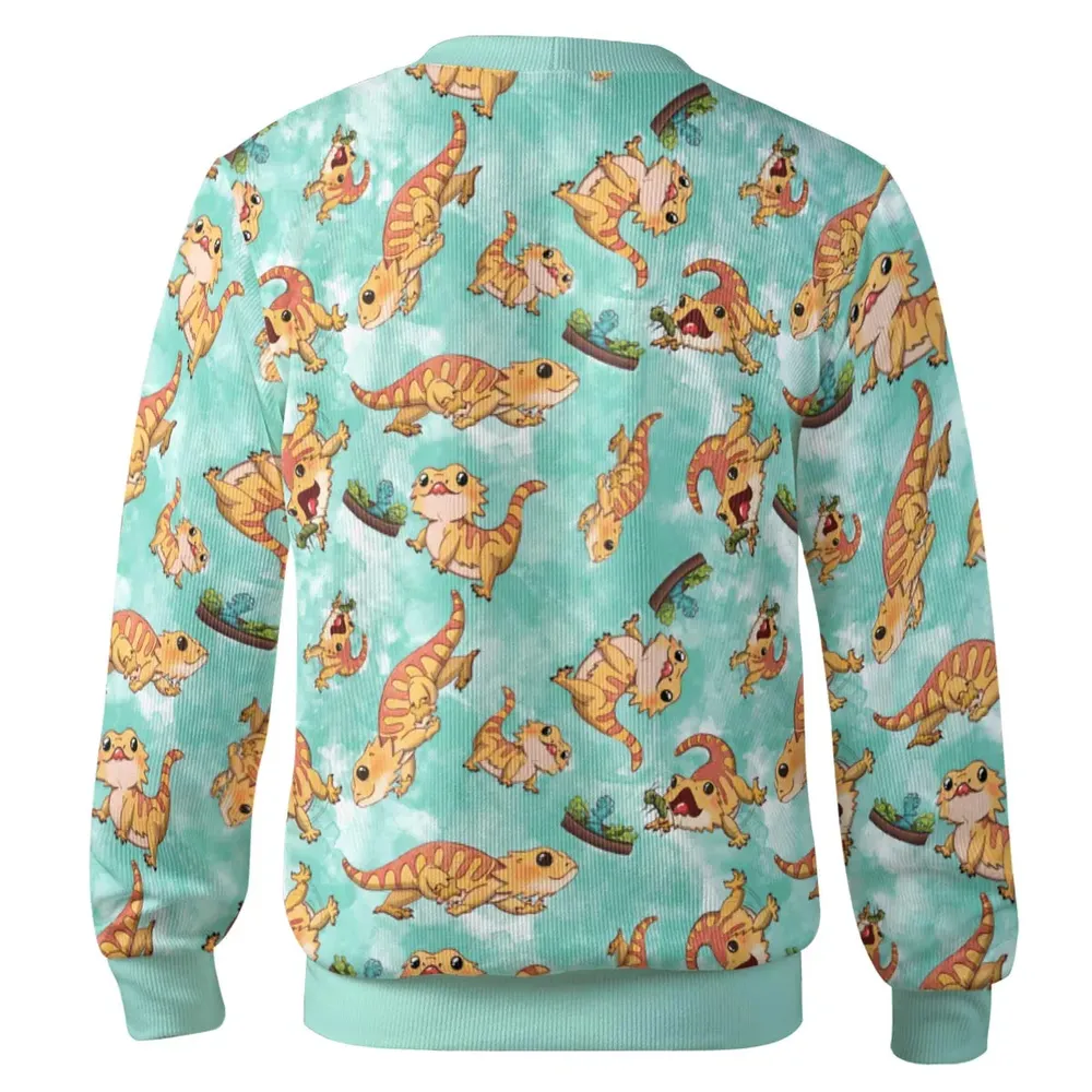 Bearded Dragon Pattern Cardigan - 3