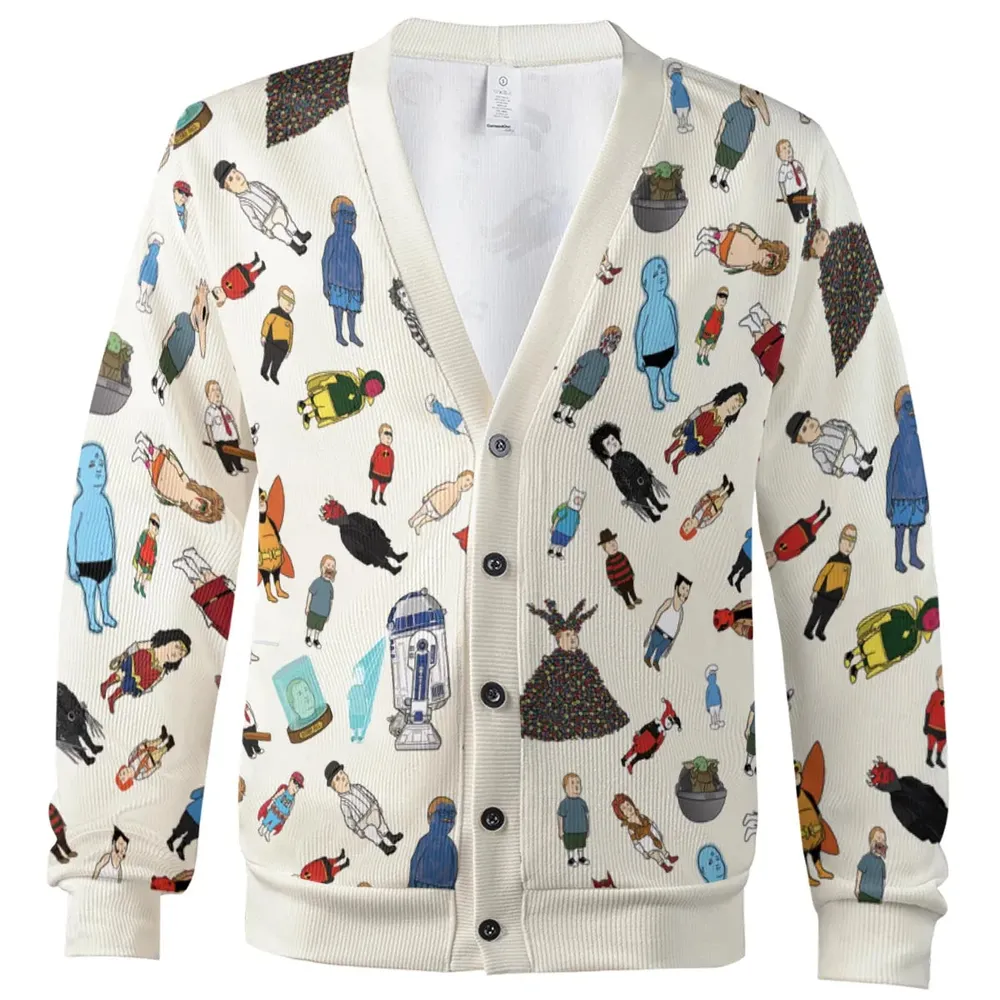 Bobby Hill King Of The Hill Pattern Cardigan - 2
