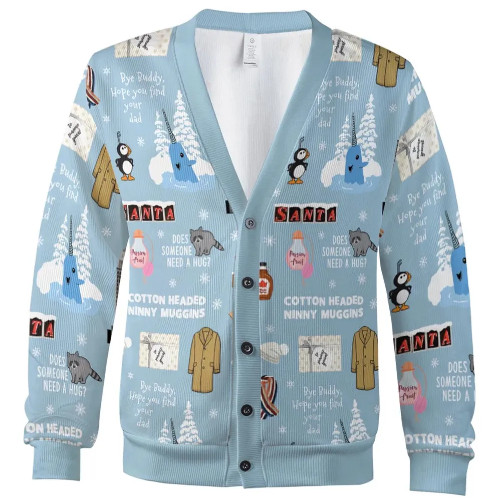 Buddy the ELF Quotes Christmas Cardigan - 2